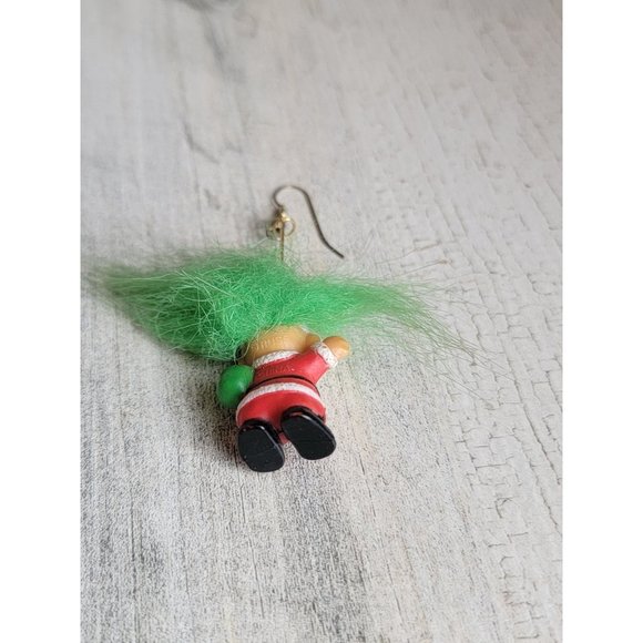 Vintage Mini Santa Claus troll doll ornament Xmas - Picture 5 of 5